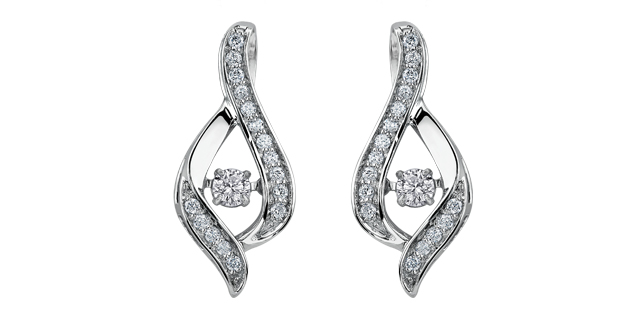 Diamonds in hot sale motion earrings